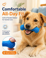 Dual-Action Canine Dental Prop, Bite And Brush Dental Toy For Dogs, Teeth Cleaning Fresh Dog Tartar And Plaque Remover, Woof Tooth Hard Off, Brushing Toothbrush Tools Care Chew Toys 1PC – image 7