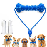 Dual-Action Canine Dental Prop, Bite And Brush Dental Toy For Dogs, Teeth Cleaning Fresh Dog Tartar And Plaque Remover, Woof Tooth Hard Off, Brushing Toothbrush Tools Care Chew Toys 1PC – image 1