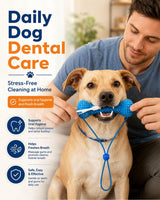 Dual-Action Canine Dental Prop, Bite And Brush Dental Toy For Dogs, Teeth Cleaning Fresh Dog Tartar And Plaque Remover, Woof Tooth Hard Off, Brushing Toothbrush Tools Care Chew Toys 1PC – image 6